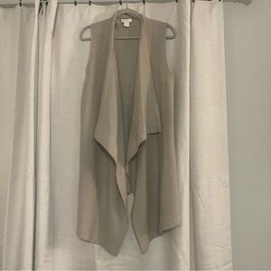 St Tropez West 2 Ply 100% Cashmere Open Sweater Vest